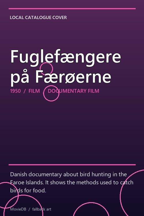 Fuglefængere på Færøerne poster