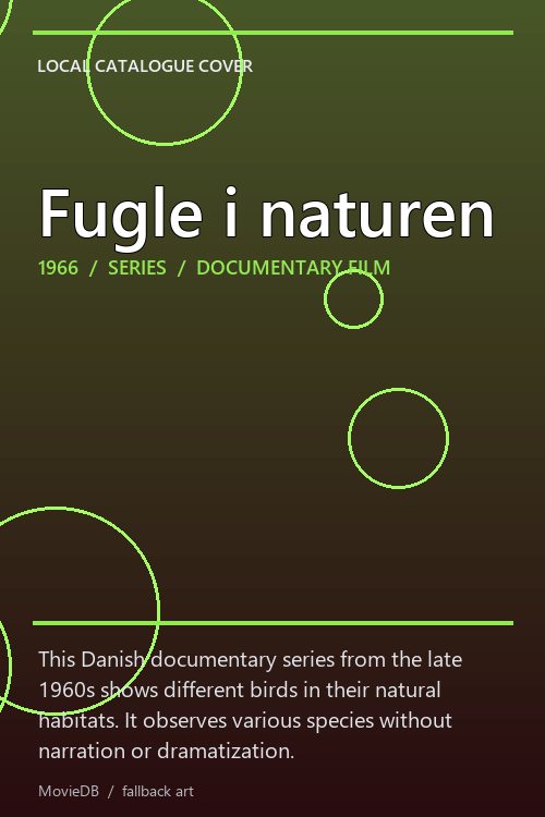 Fugle i naturen poster