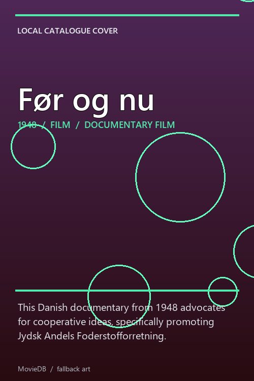 Før og nu poster
