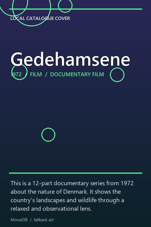 Gedehamsene poster