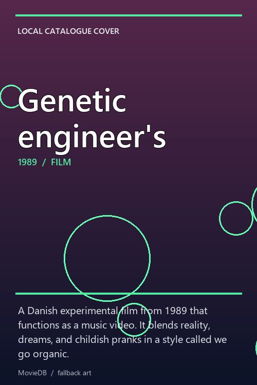 Genetic engineer's poster