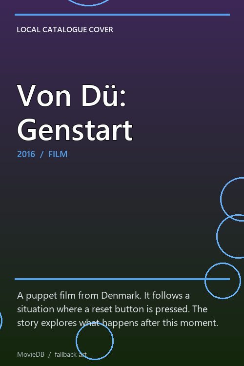 Von Dü: Genstart poster