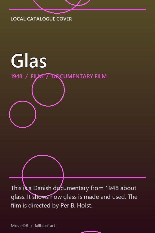 Glas poster