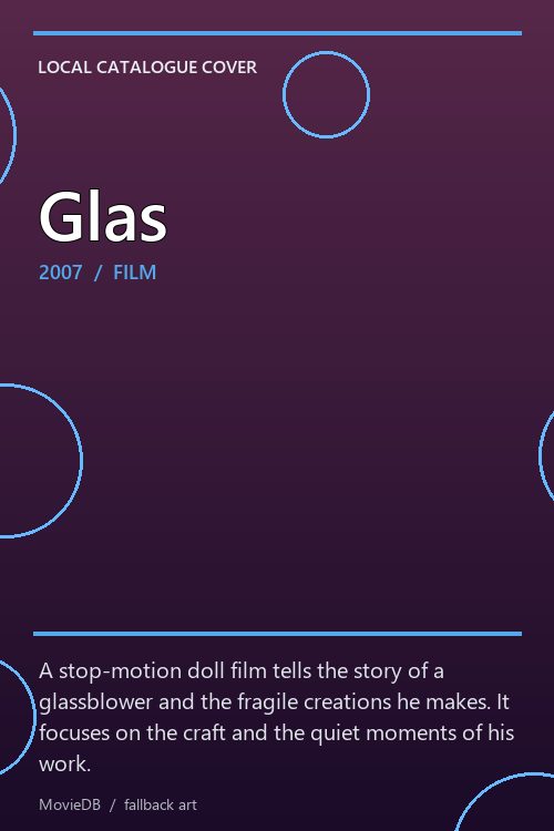 Glas poster