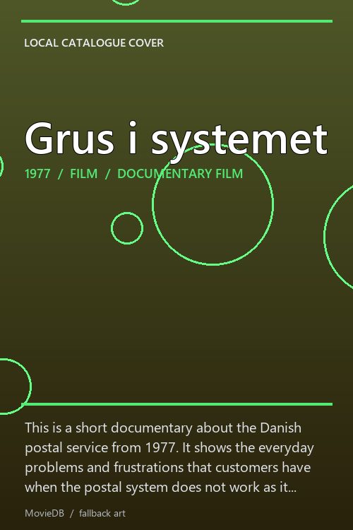 Grus i systemet poster