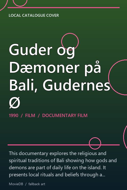 Guder og Dæmoner på Bali, Gudernes Ø poster