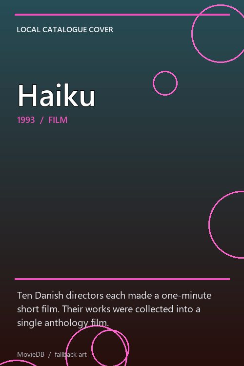Haiku poster