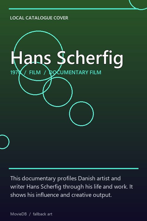 Hans Scherfig poster