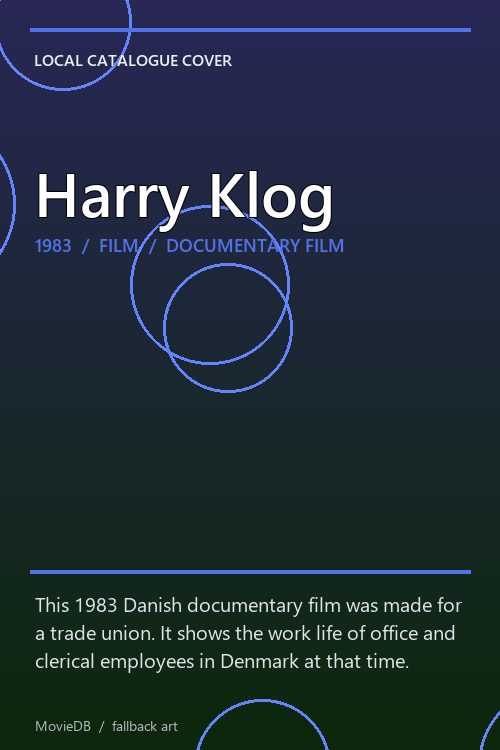 Harry Klog poster