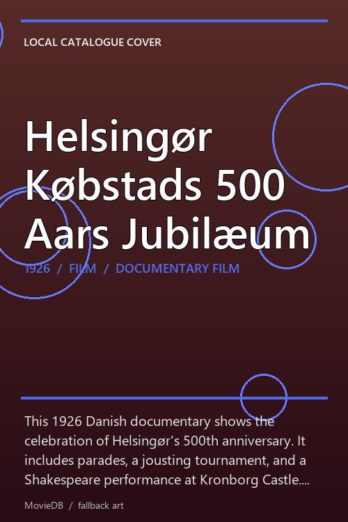 Helsingør Købstads 500 Aars Jubilæum poster