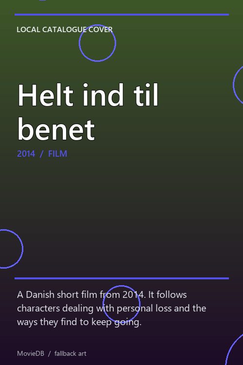 Helt ind til benet poster