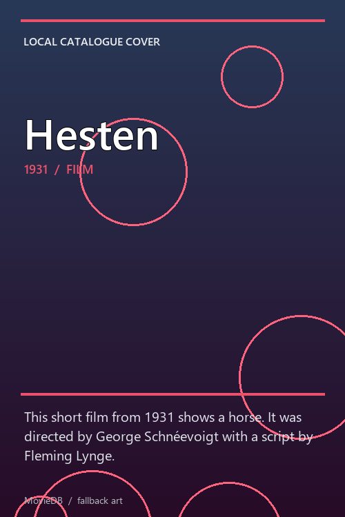 Hesten poster