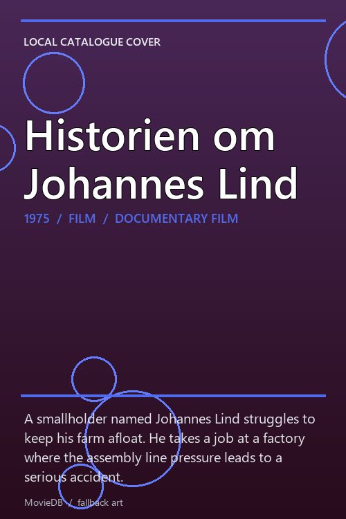 Historien om Johannes Lind poster