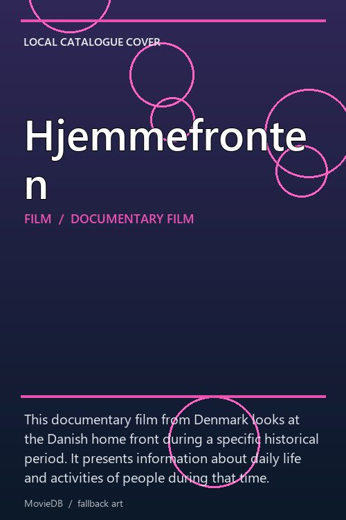 Hjemmefronten poster