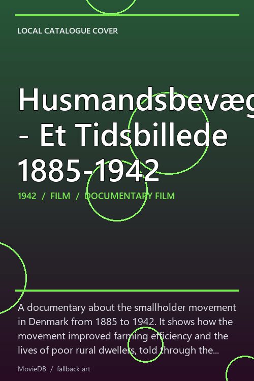 Husmandsbevægelsen - Et Tidsbillede 1885-1942 poster