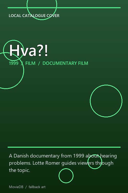 Hva?! poster