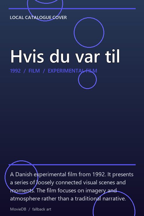 Hvis du var til poster