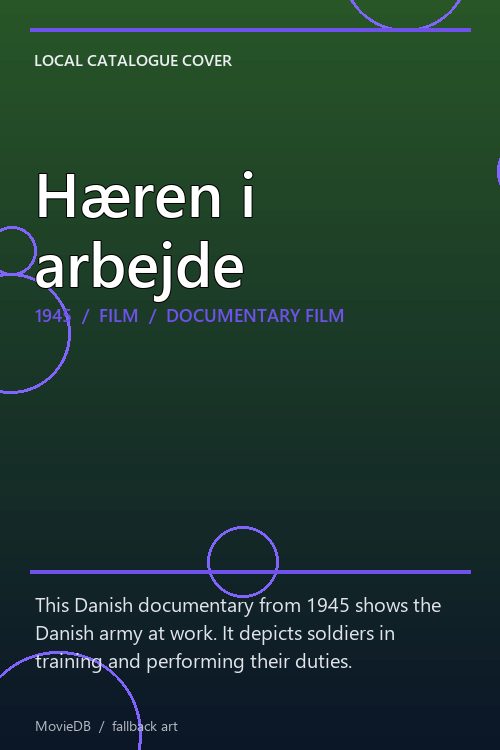 Hæren i arbejde poster