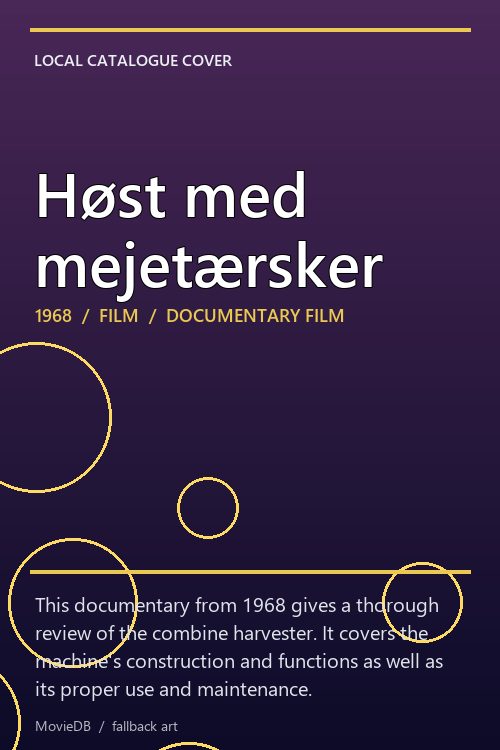 Høst med mejetærsker poster