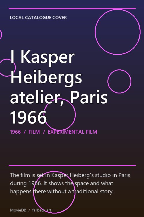 I Kasper Heibergs atelier, Paris 1966 poster
