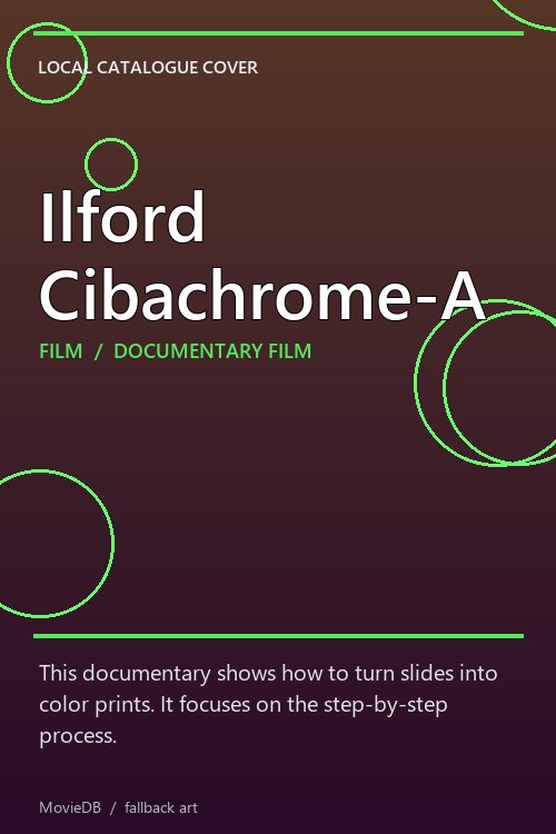 Ilford Cibachrome-A poster