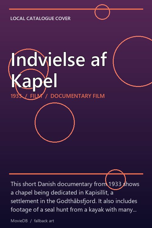 Indvielse af Kapel poster