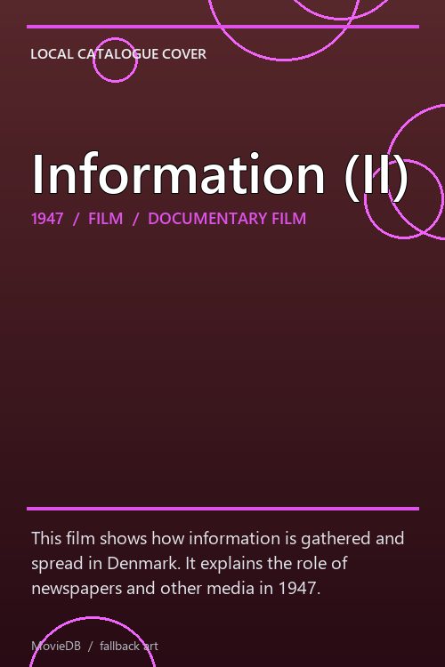 Information (II) poster