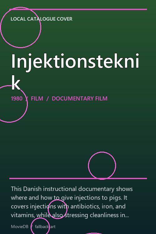 Injektionsteknik poster