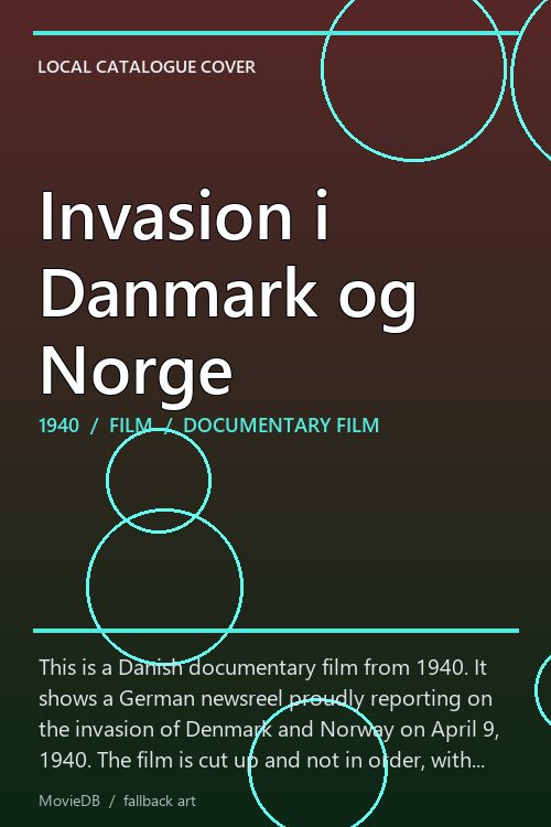 Invasion i Danmark og Norge poster