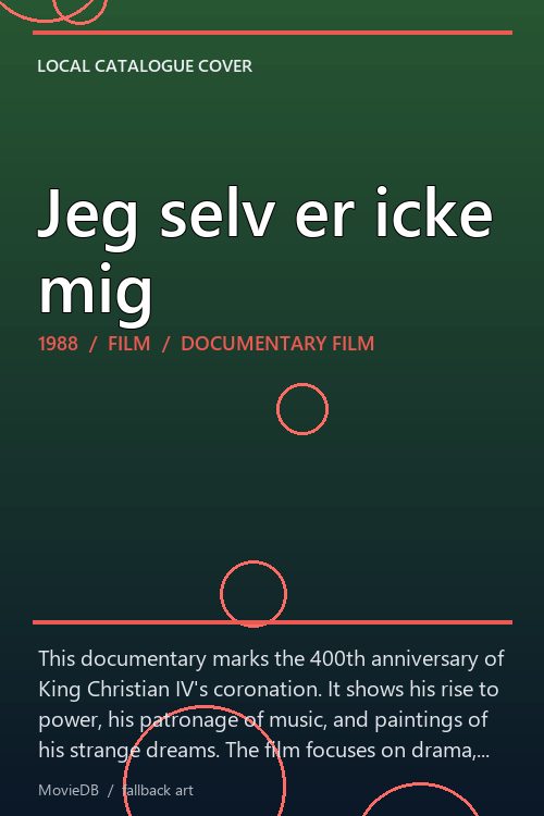 Jeg selv er icke mig poster
