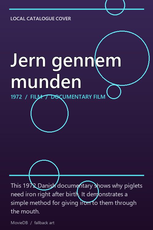 Jern gennem munden poster
