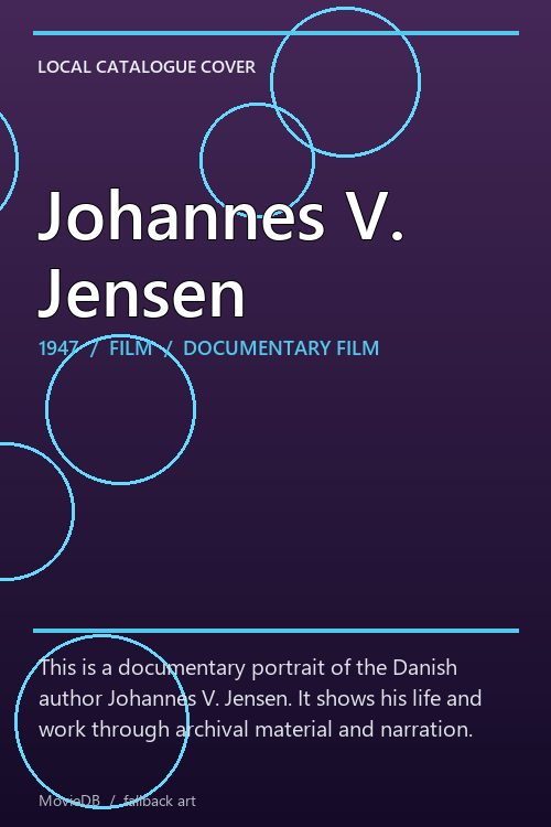 Johannes V. Jensen poster