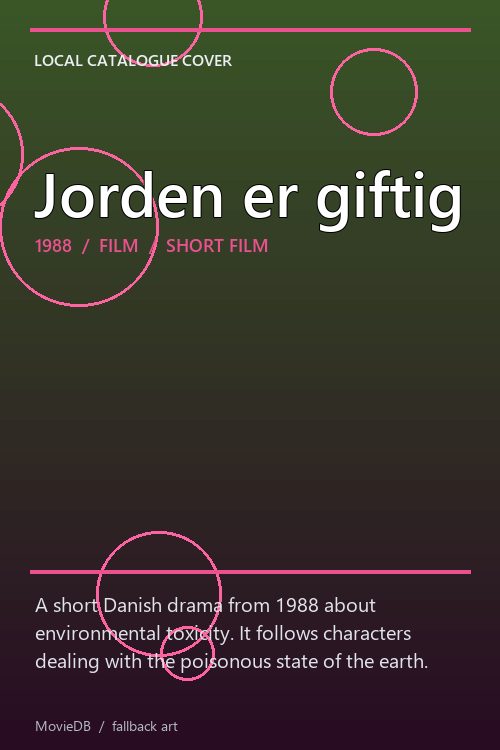 Jorden er giftig poster