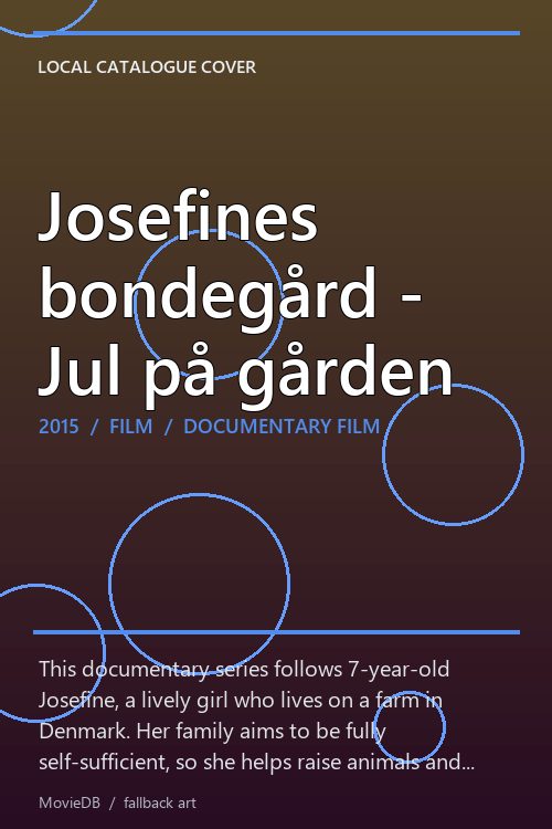 Josefines bondegård - Jul på gården poster