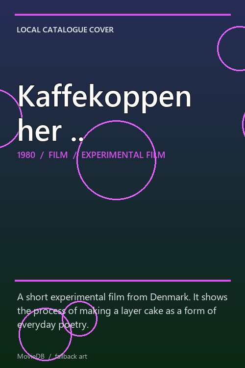 Kaffekoppen her .. poster