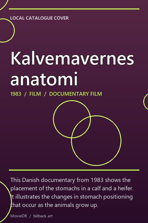 Kalvemavernes anatomi poster