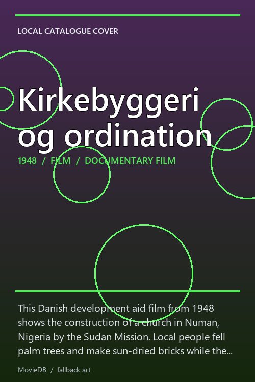 Kirkebyggeri og ordination poster