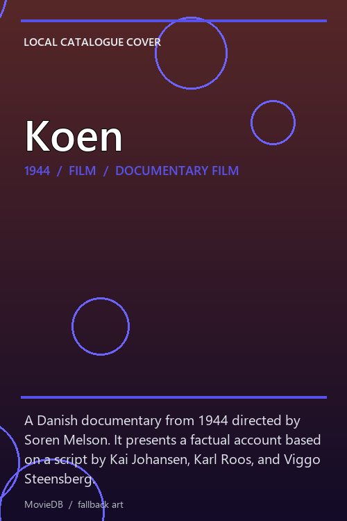 Koen poster