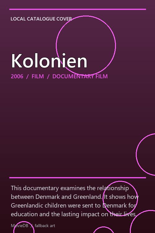 Kolonien poster