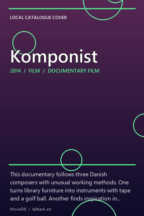 Komponist poster