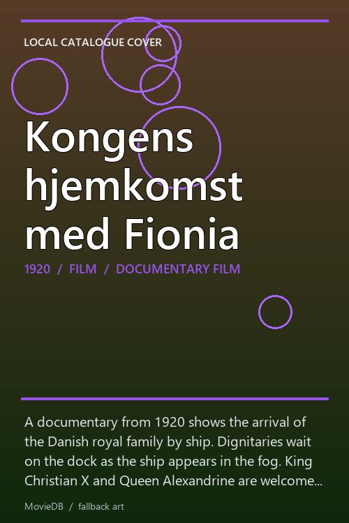 Kongens hjemkomst med Fionia poster