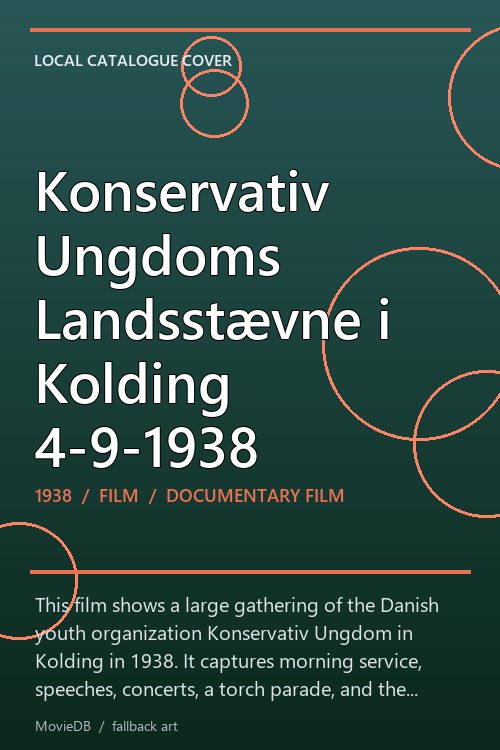 Konservativ Ungdoms Landsstævne i Kolding 4-9-1938 poster
