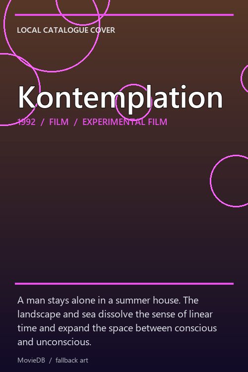 Kontemplation poster