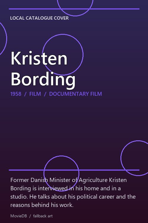 Kristen Bording poster