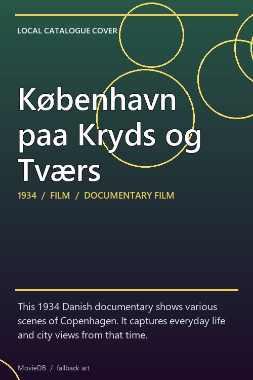 København paa Kryds og Tværs poster