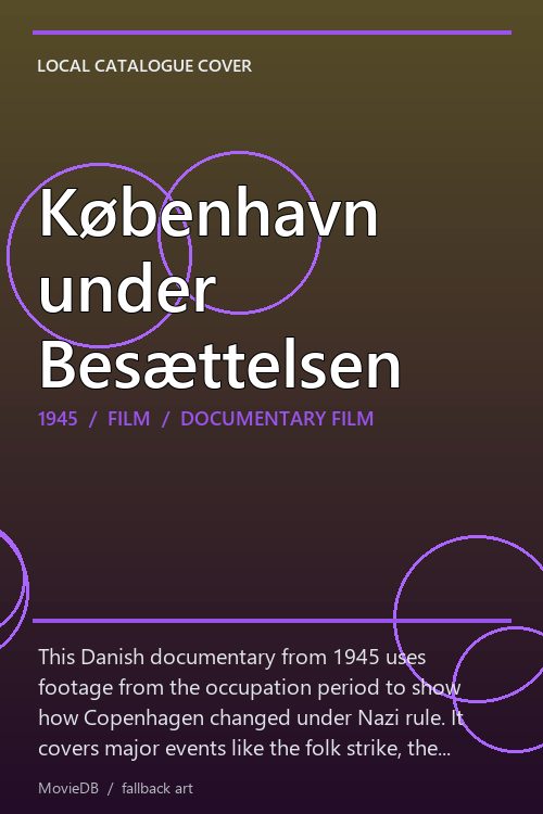 København under Besættelsen poster