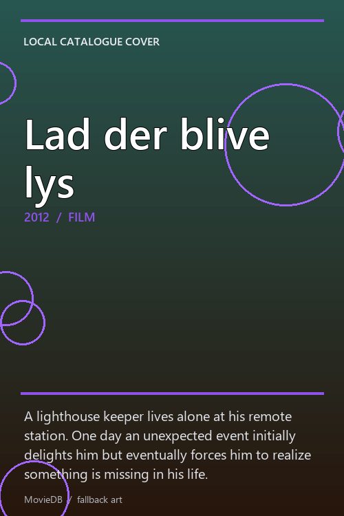 Lad der blive lys poster