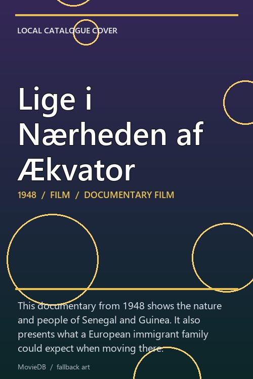 Lige i Nærheden af Ækvator poster