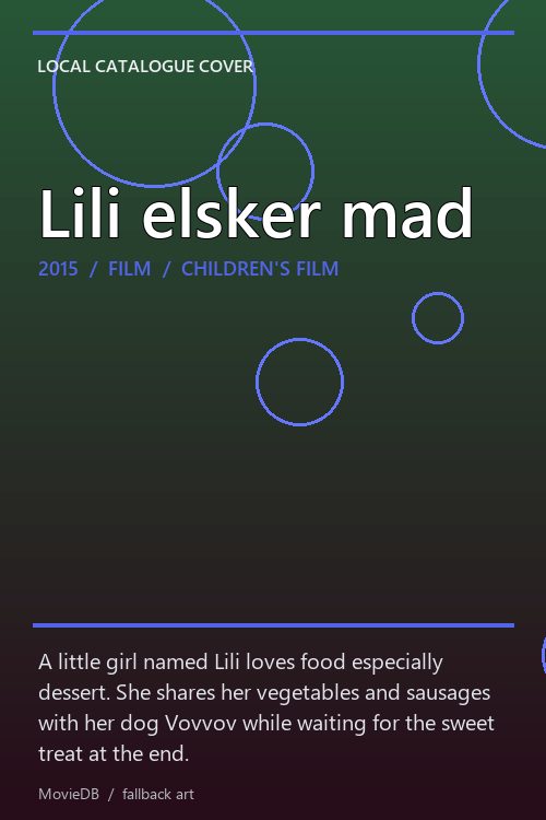 Lili elsker mad poster