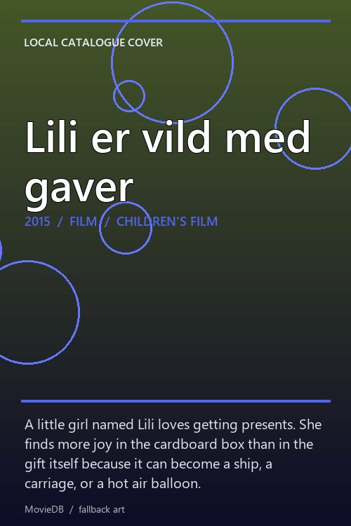 Lili er vild med gaver poster